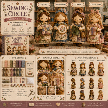 🎁Last Day 49%🧵 Tiny Worlds Collection – Patchwork DIY Kit Series