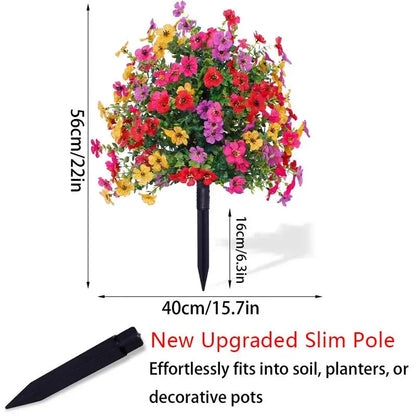 🔥Last Day: 60% OFF🔥Artificial Eucalyptus and Violet Ground-Insert Floral Decoration