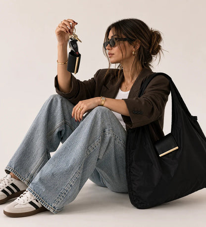 Varelli Charm Transformable Bag – Stylish Vegan Leather Tote & Keychain Charm