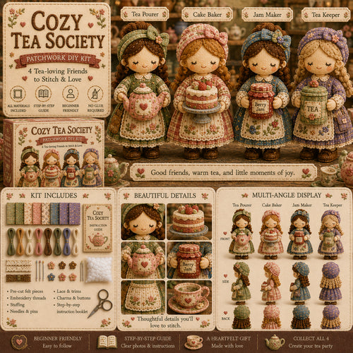 🎁Last Day 49%🧵 Tiny Worlds Collection – Patchwork DIY Kit Series