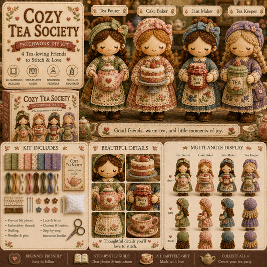 🎁Last Day 49%🧵 Tiny Worlds Collection – Patchwork DIY Kit Series