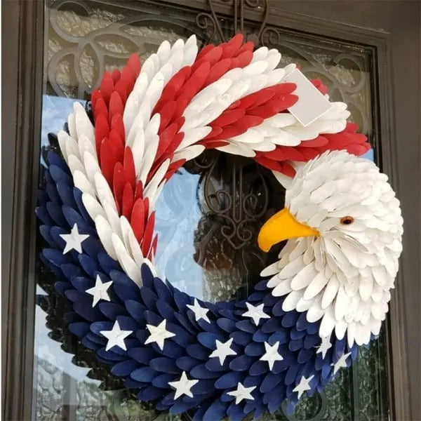 🔥Handmade U.S Eagle 250th Anniversary Patriotic Wreath💖BUY 2 FREE SHIPPING