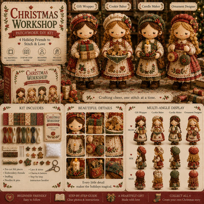 🎁Last Day 49%🧵 Tiny Worlds Collection – Patchwork DIY Kit Series