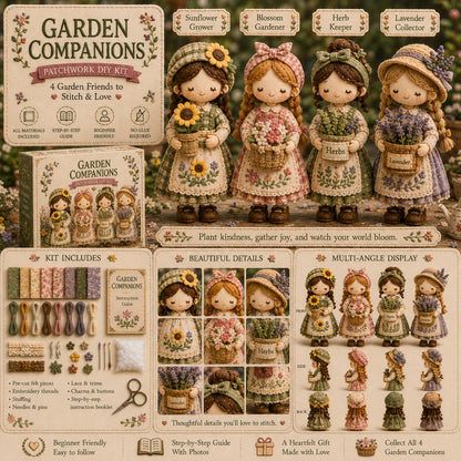 🎁Last Day 49%🧵 Tiny Worlds Collection – Patchwork DIY Kit Series