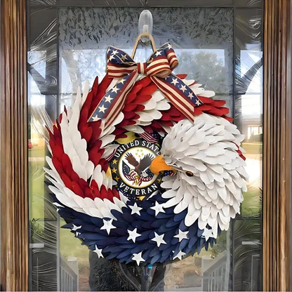 🔥Handmade U.S Eagle 250th Anniversary Patriotic Wreath💖BUY 2 FREE SHIPPING