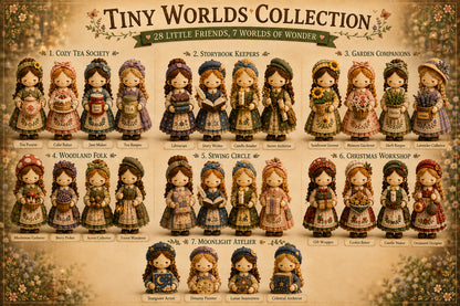 🎁Last Day 49%🧵 Tiny Worlds Collection – Patchwork DIY Kit Series