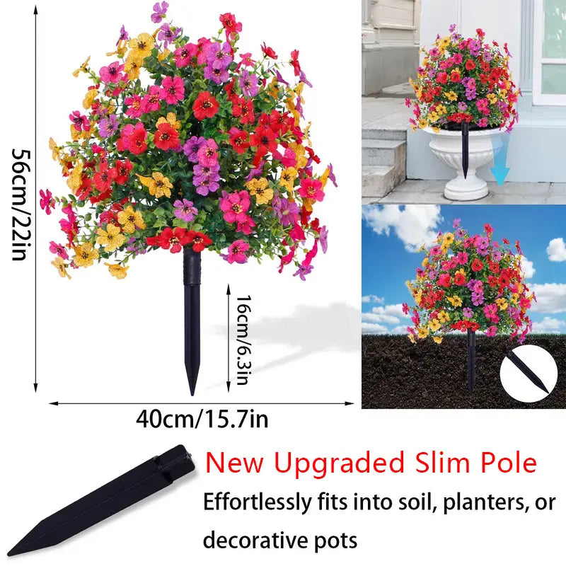🔥Last Day: 60% OFF🔥Artificial Eucalyptus and Violet Ground-Insert Floral Decoration
