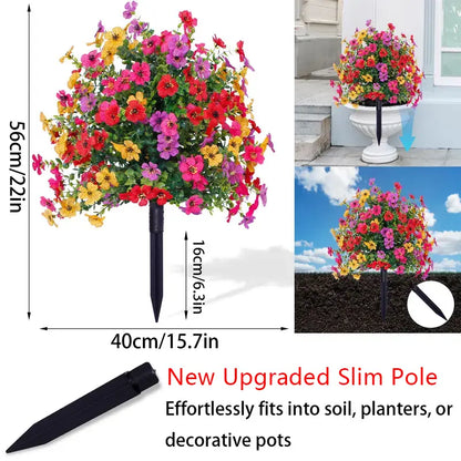 🔥Last Day: 60% OFF🔥Artificial Eucalyptus and Violet Ground-Insert Floral Decoration